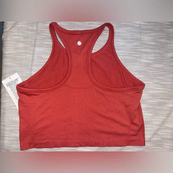 Lululemon Swiftly Tech Cropped Racerback Tank 2.0 - Size 14 - Red (DTRE) - Picture 3 of 3